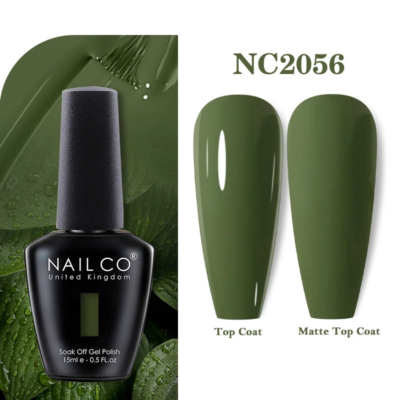 NAILCO 131Colors Vernis Semi Permanent UV Varnish Gel Nail Polish Nails Art Gel Manicure TOP BASE Varnish Hybrid