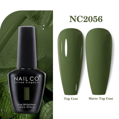 NAILCO 131Colors Vernis Semi Permanent UV Varnish Gel Nail Polish Nails Art Gel Manicure TOP BASE Varnish Hybrid