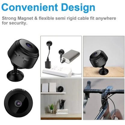 A9 Portable WiFi Wireless Mini Camera Security Monitoring with Voice Recorder for Infants/Pets Smart Home Video Surveillance