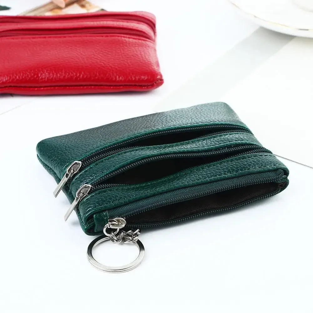 Fashion Leather Coin Purse Women Small Wallet Change Purses Mini Zipper Money Bags Children's Pocket Wallets Key Holder