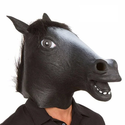 Party Funny and Funny Festival Horse Head Mask Headgear NEW Simulation Horse Head Mask Cosplay Costume