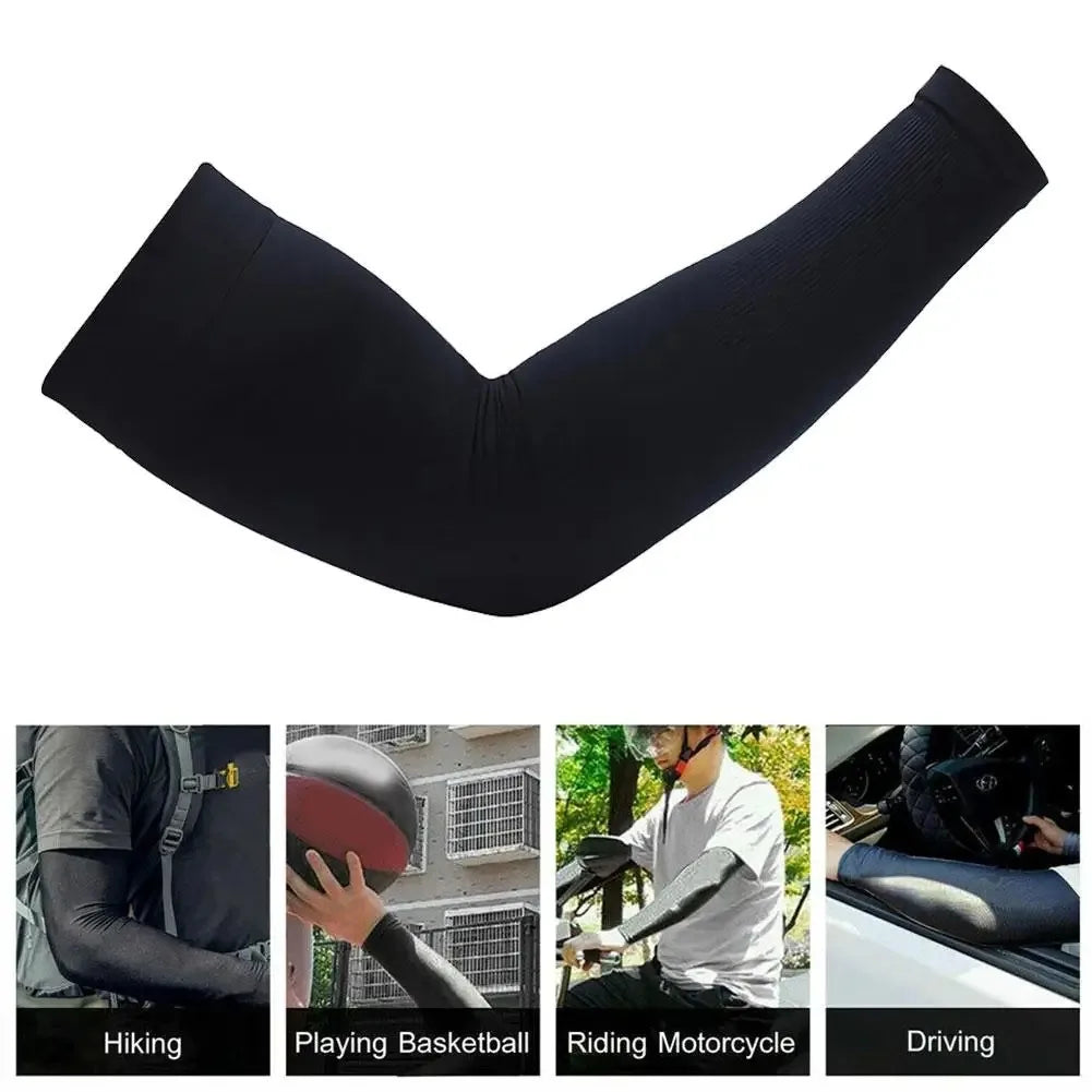 2025 NEW Ice Silk Bicycle Sleeves Summer Breathable Cycling Arm Protection Outdoor Sun UV Protect Sports MTB Road Bike Sleeves
