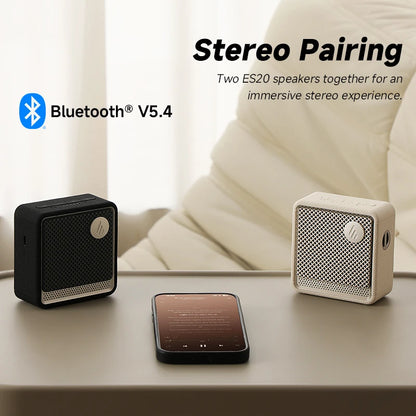 Edifier ES20 Portable Bluetooth Speaker Wireless Speaker IP67 Waterproof Light Effects Outdoor Speakers Deep Bass with Mic