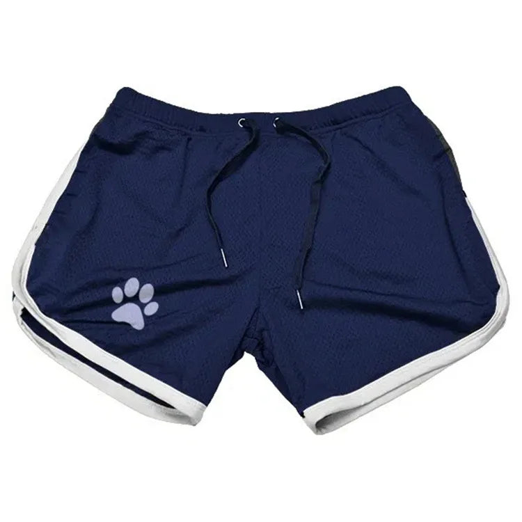 Summer fitness shorts Loose running shorts Men's jogging sports Breathable mesh shorts Thin trend men's three-quarter pants