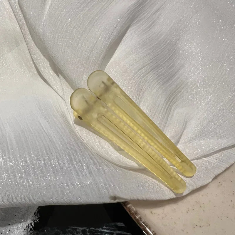 2pcs Colorful Fix Hair Hairpins Frosted Duckbill Clip Fashion Bangs Hairdressing Hair Pins Barrettes Headwear Accessories