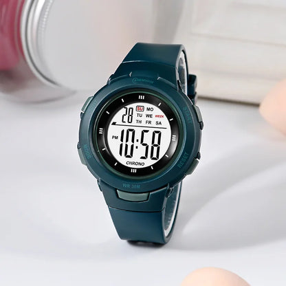 UTHAI CE49 Kids Watches Fashion Luminous Waterproof Alarm Clock Smart Watches Boys and Girls Student Electronic Watch Gift