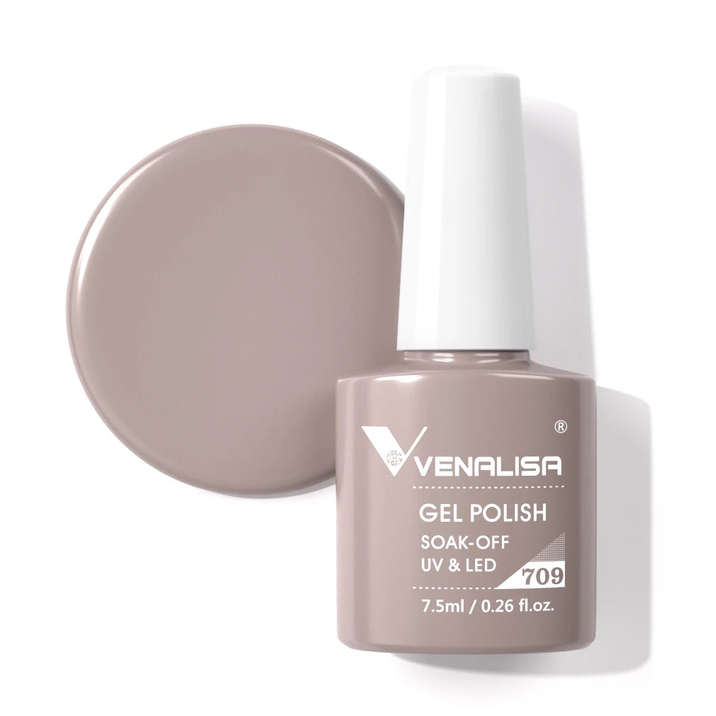 Venalisa HEMA TPO FREE Nail Gel Polish Glitter Gorgeous Full Coverage Soak Off UV LED French Nail Jelly Pink Nude Collection