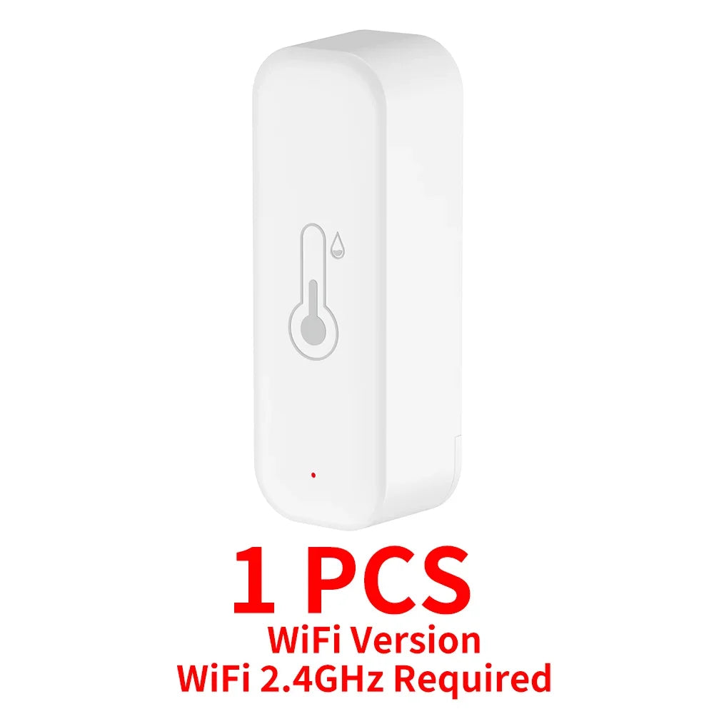 Tuya WiFi Temperature and Humidity Smart Home Thermometer Hygrometer APP Remote Alarm Work with Alexa Google Home