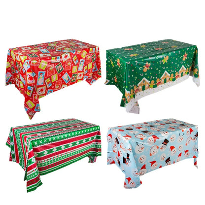 Halloween Decoration Tablecloth Pumpkin Spider Web Bat Plastic Table Cover Festival Party Home Table Decoration Supplies