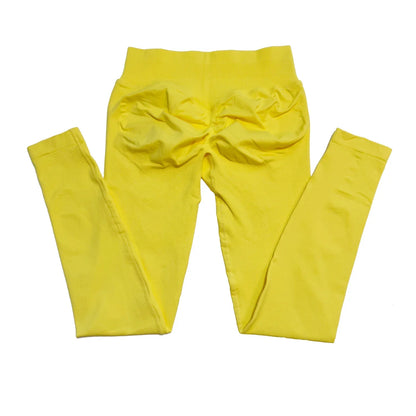 No Logo Scrunch Bum Gym Legging for Women Low Waistband Seamless Yoga Legging Workout Yoga Pants Push Up Sports Tights