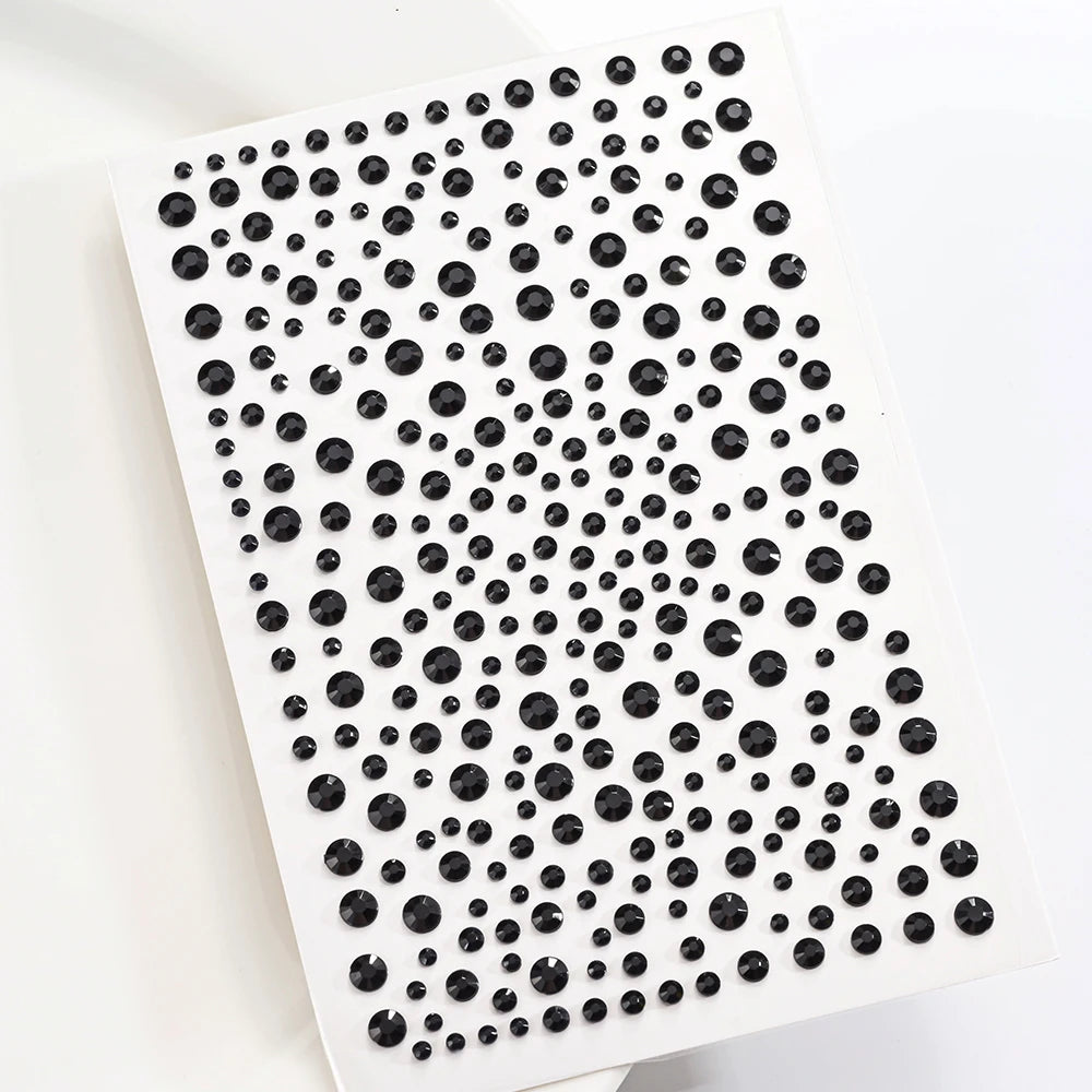 1Pcs 3D Colorful Face Jewels Tattoo Stickers 10Color Rhinestone Fake Tattoo Party Eyes Body Makeup Gem Self-adhesive DIY Sticker