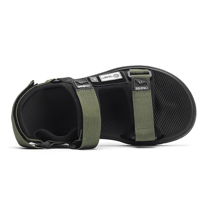 A Pair of Men's New Summer Casual Shoes, Fashionable Sports Trendy Wear-Resistant Sandals, Cool Beach Shoes