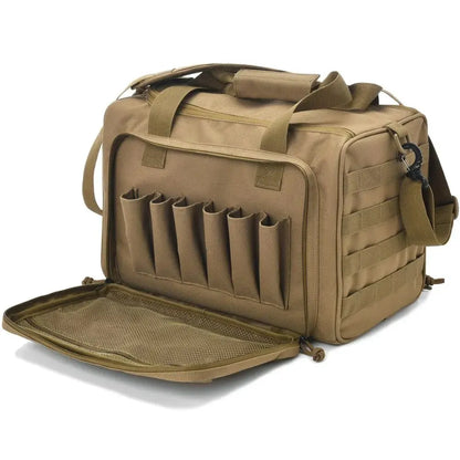 Tactical Gun Range Bag Deluxe Pistol Shooting Range Duffle Bags
