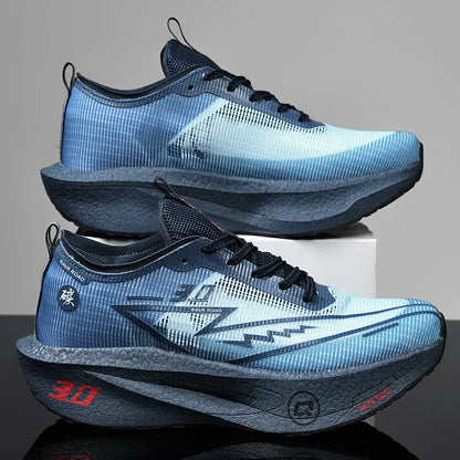 Men's Sports Shoes Full Palm Carbon Plate Running Shoes Men's and Women Marathon Racing Shock-absorbing Athletics Training Shoes