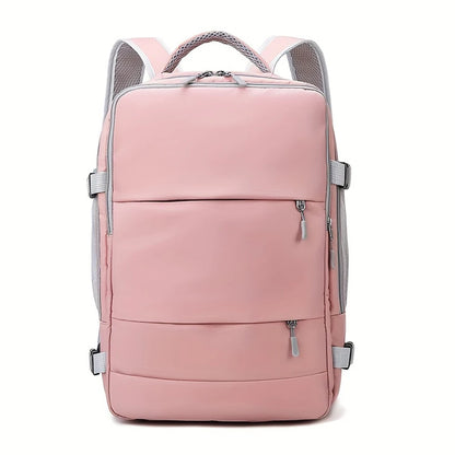 Large Capacity Fashionable Travel Backpack with Adjustable Suitcase, Travel Storage Bag, Multifunctional Leisure Bag