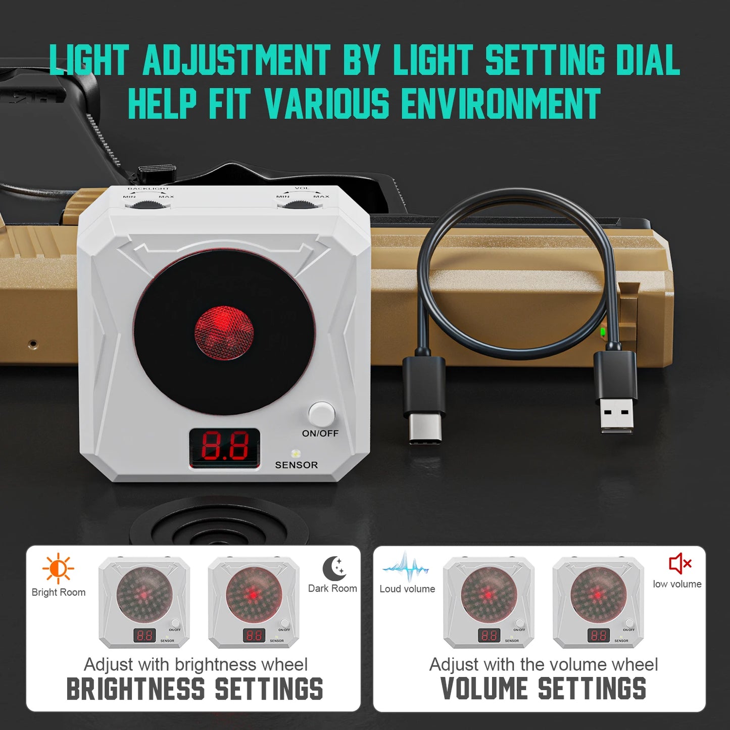 Infrared Induction Electronic Scoring Laser Target Color Sensitive Shooting Practice with Sound Effects Training Toy Equipment