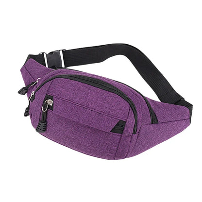 Men's and women's diagonal chest bags, simple and casual waist bags, splash-proof and wear-resistant for construction sites