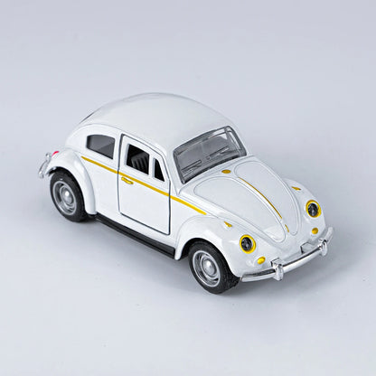 Classic 1: 36 Turn Alloy Double Door Retro Beetle Cars Model Boys' And Children's Birthday Toys Gifts Mini Vehicle Ornaments