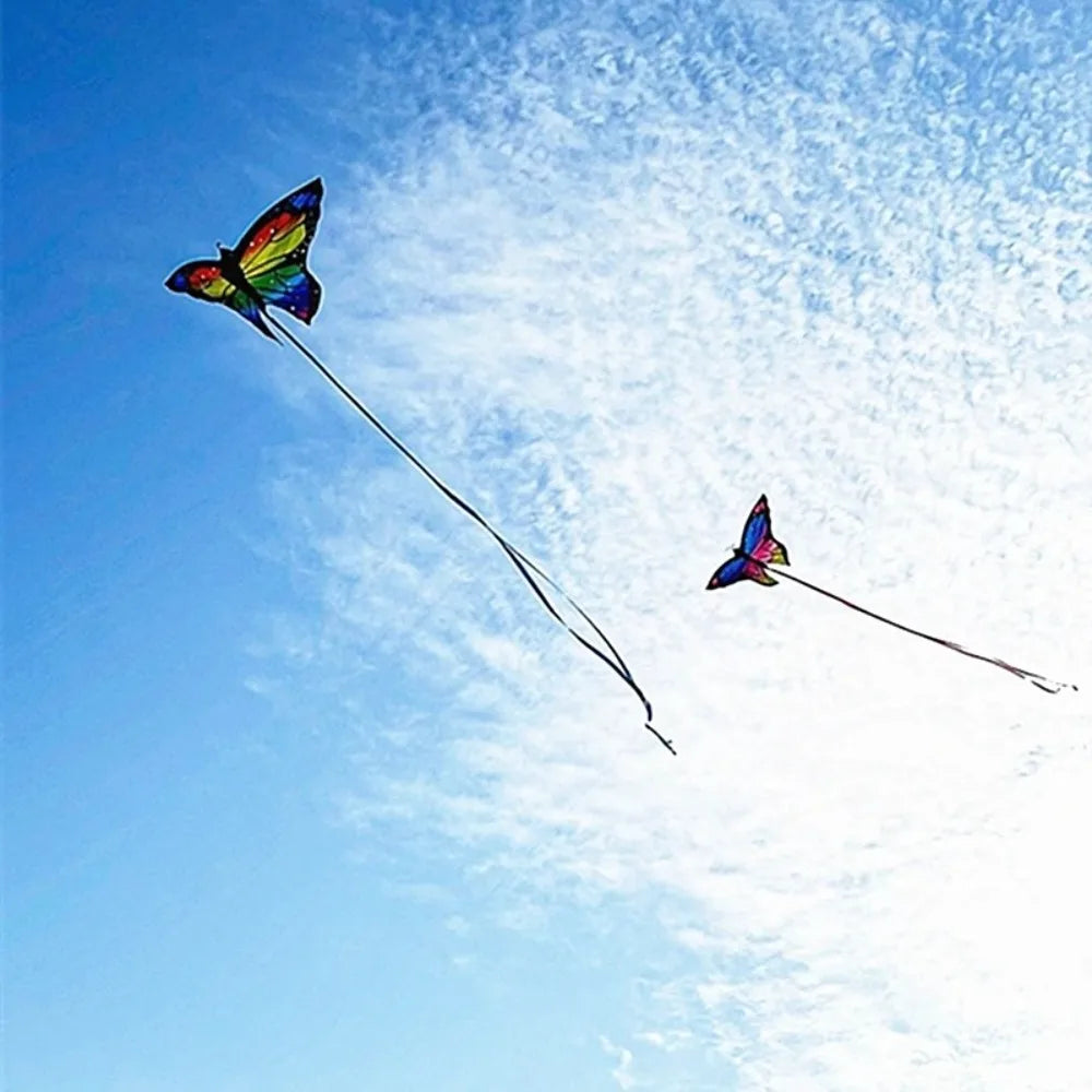 1.45m Colorful Butterfly Kite for Kids, Easy Steering & Stable Flight with String Line, Outdoor Sports Flying Toy
