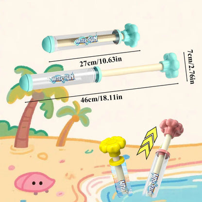 1/2PCS Fireworks Spray Toy Pull-Back Water Gun Outdoor Splash Games for Pool Lawn Activities Kid Summer Interactive Beach Gift