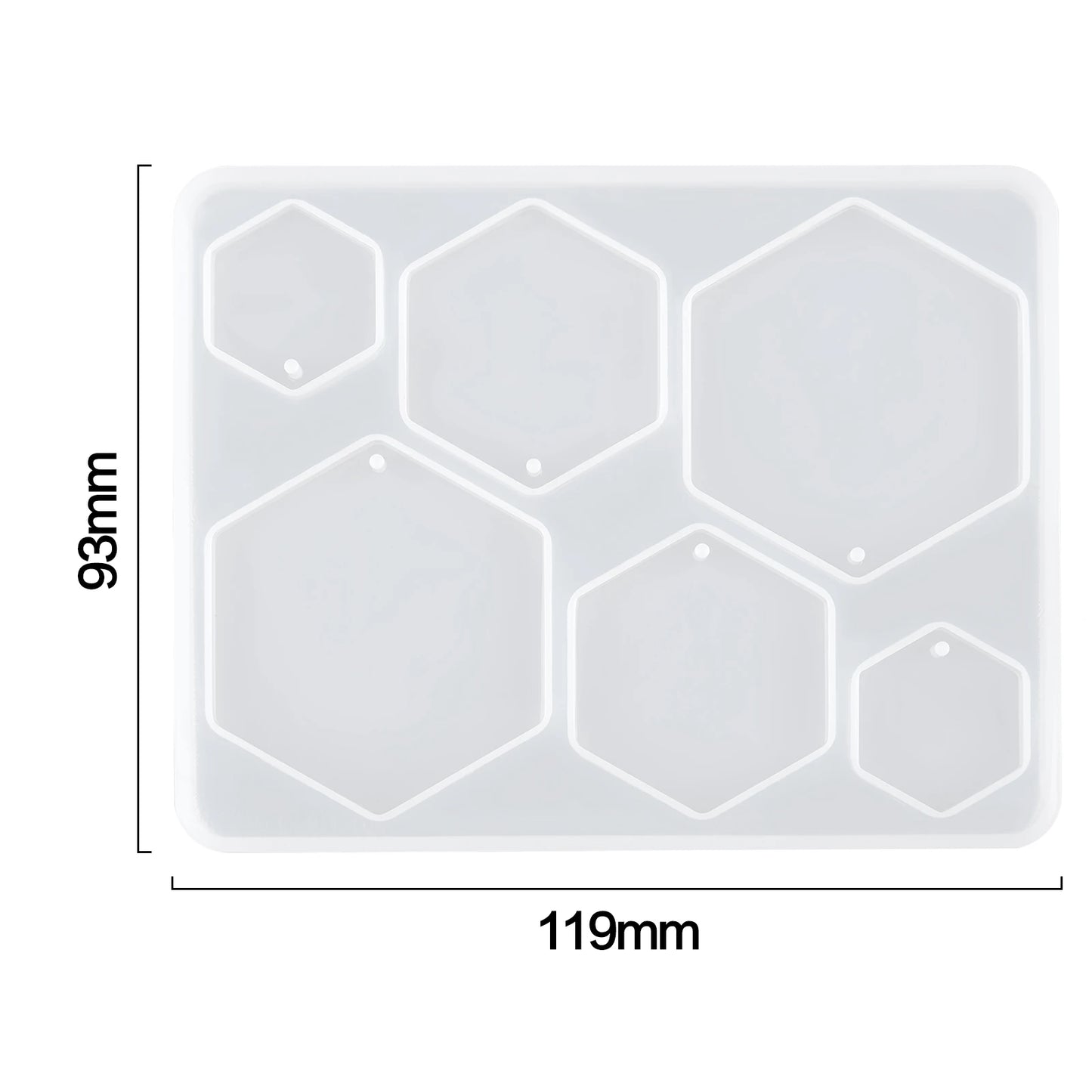 Geometric Earring Pendant Silicone Mold Round Epoxy Resin Mould For DIY Ornaments Keychain Necklace Charms Epoxy Resin Crafts