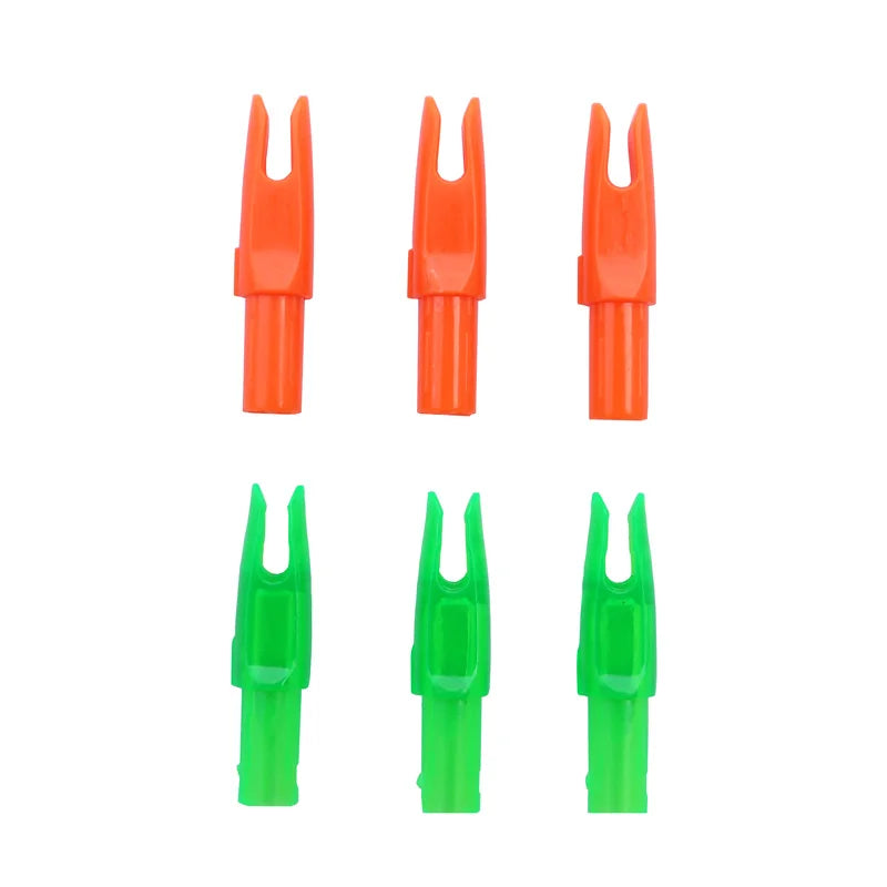50pcs Arrow Nocks For Carbon Arrow Shaft I.D 6.2mm Plastic Arrow Tails DIY Arrow Knocks Replacement Archery  Hunting shooting