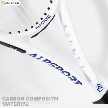 ALPSPORT Carbon Fiber Tennis Racket T800 18K-Professional Grade with Bag&Strap Lightweight Training Racquet for Adults Men&Women
