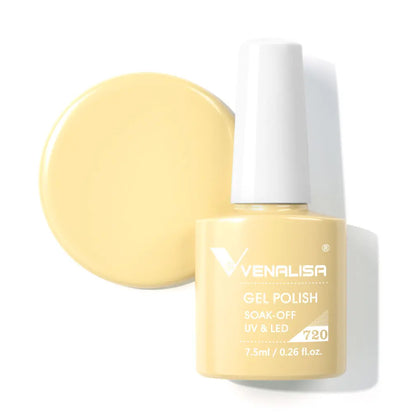 Venalisa HEMA TPO FREE Nail Gel Polish Glitter Gorgeous Full Coverage Soak Off UV LED French Nail Jelly Pink Nude Collection