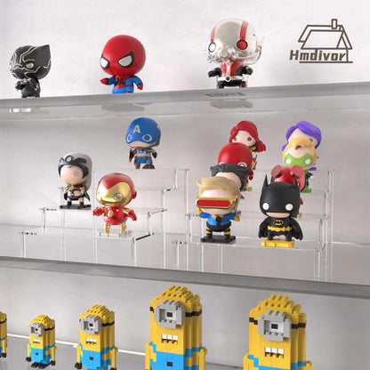 Acrylic Risers for Display 2-5 Tier Acrylic Display Stand Perfume ,Clear Cupcake Stand Holder for Figures Dessert Doll Shelves