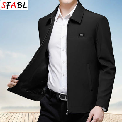 Loose Casual Business Men's Jacket Blazers for Men Formal Social Jacket Solid Color Luxury Office Dress Coat Spring Autumn New