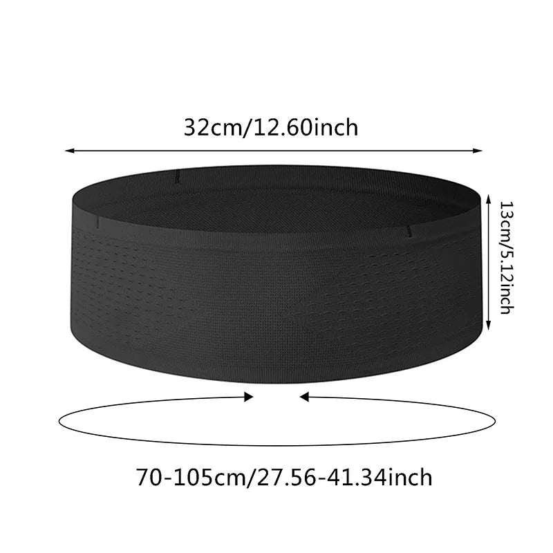 Nahtlose, unsichtbare Hüftgurttasche zum Laufen, Sporttaschen, leichte, unsichtbare Handytaschen, tragbare, elastische Lauf-/Radtasche 