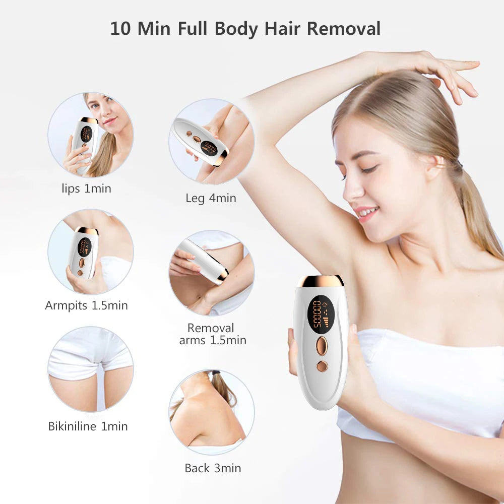 IPL Laser Epilator Hair Removal for Body Bikini Facial Permanant Women Epilator Painless IPL Hair Remover Pulsed Light Epilator