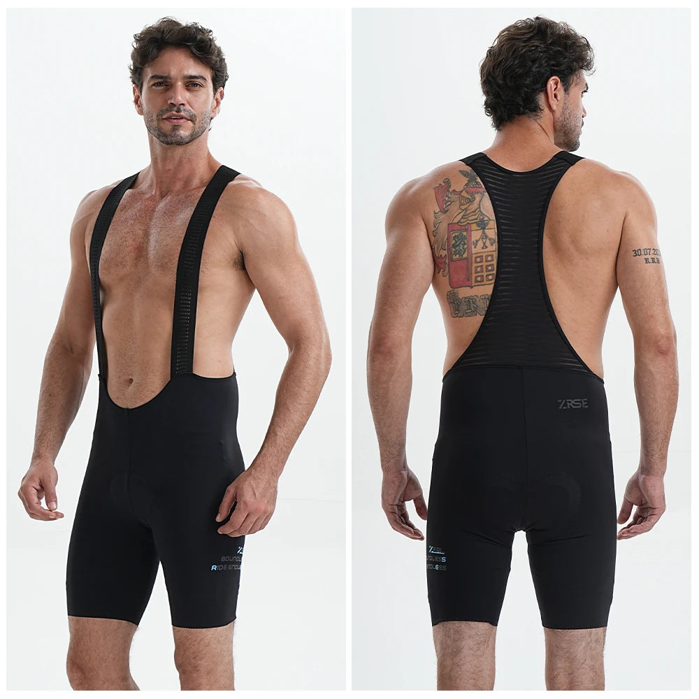 Men's Cycling Bib Shorts Seamless Outdoor Wear Bike Ride 7 Hours Padded Pro Team Riding Bib Tights Breathable MTB Cycling Shorts