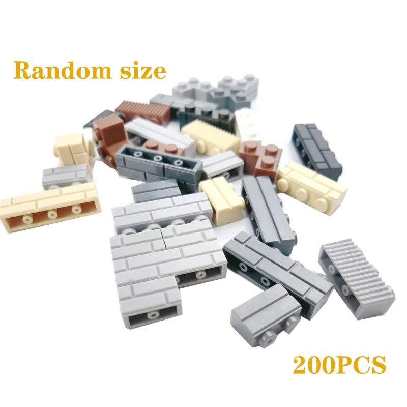 DIY Building Blocks Figures City MOC Thick Wall Bricks Educational Creative Toys for Children Size Compatible with All Brands