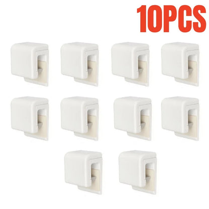 1/2/3/5/10Pcs Punch-free Toothbrush Holder Wall-mounted Toothpaste Holder Storage Rack Holders Organizer Bathroom Accessories