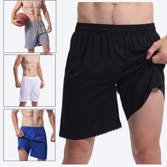 Solid Football Training Shorts Mens Summer Bottoms Running Basketball Soccer Shorts Boys Tennis Badminton Sports Shorts