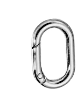 New Star Essential Icon Carabiner Keychain Blackout Women Men High Quality Oval Solid Belt Buckle Unisex Couple Sliver Key Ring