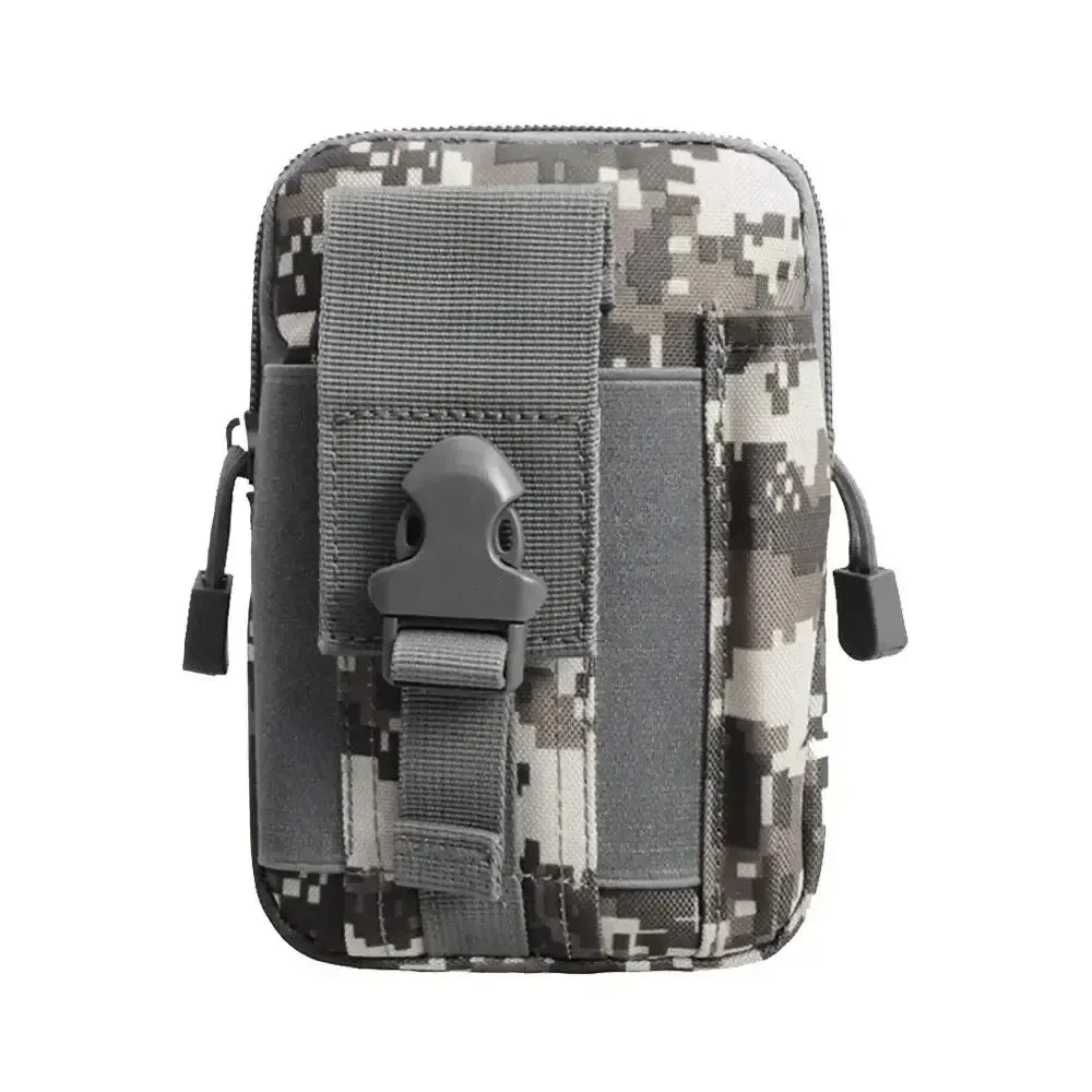 Men's Army Camouflage Waist Pack - Multifunctional Riding Locomotive Leg Bag Portable Sports Belt Bag for Outdoor Activities