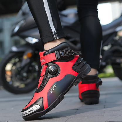 Motorcycle Cycling Shoes for Men 2025 New Knight Four Season Off-road Racing Short Boots Four Season Motorcycle Equipment