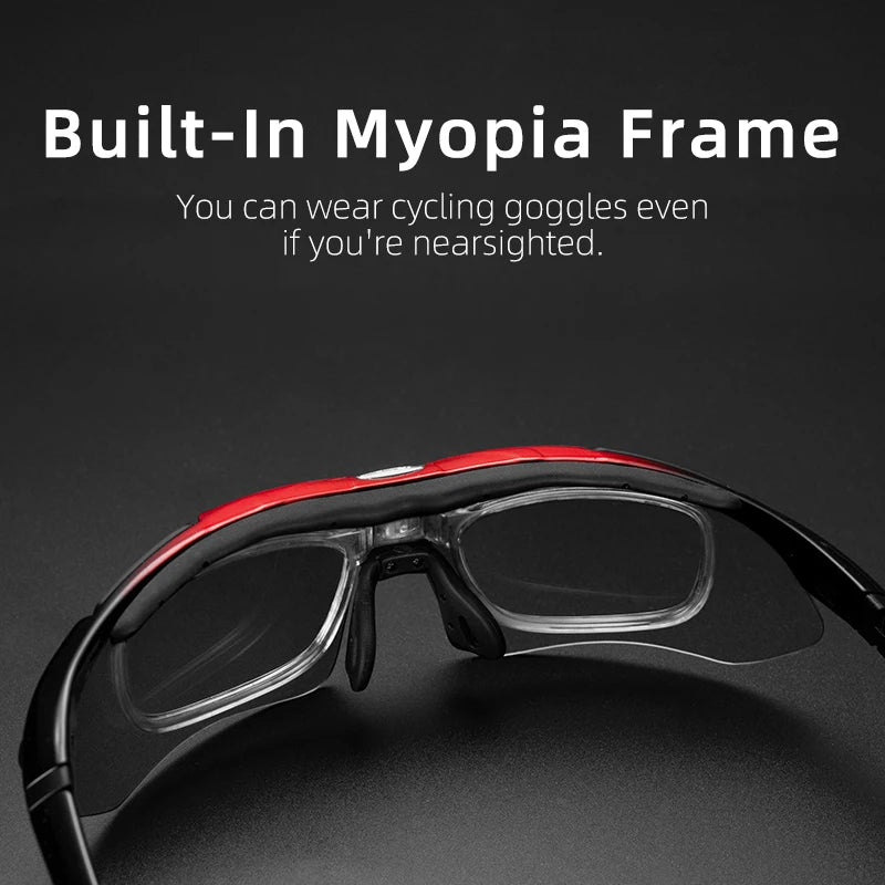 ROCKBROS Cycling Polarized glasses Bike Photochromic Outdoor Sports Sunglasses MTB PC Goggles Eyewear 5/3 Lens Bicycle Accessory