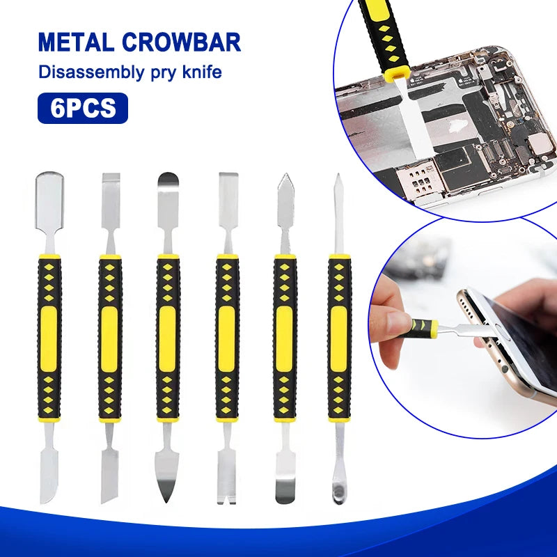 6-in-1 Pry Bay Disassembly Battery Screen Frame Flat Pry Bar Injection Molding Repair Tool