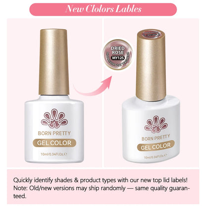 BORN PRETTY 10ml Rainbow Purple Water Light Cat Magnetic Gel Nail Polish Shining Super Sliver-light Holographics Soak Off UV Gel