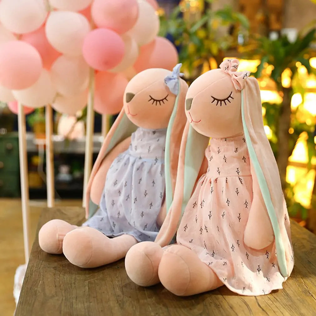 35CM/14inch Cute Bunny  by Soothing Rabbit Doll Sleeping Doll, Stuffed Animals Kids Plushie Doll Toy