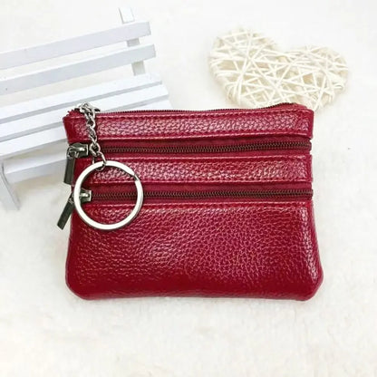 Fashion Leather Coin Purse Women Small Wallet Change Purses Mini Zipper Money Bags Children's Pocket Wallets Key Holder