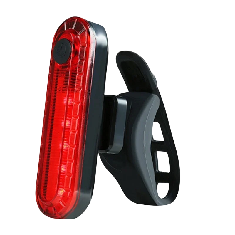 USB Rechargeable LED Bike Tail Light Bright Bicycle Rear Cycling Safety Flashlight 4 Light Mode Options for Road Mountain
