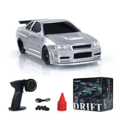 2.4G RC Drift Car 1/43 4WD Remote Control Car High Speed Four Wheel Drive Radio Controlled Mini Racing Car Model Boys Toys Gifts