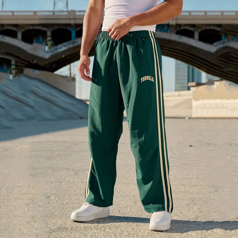 American Style Men's Sweatpants Fashion Brand Clothing Spring Autumn New Sports Casual Pants Gym Running Training Jogging Pants