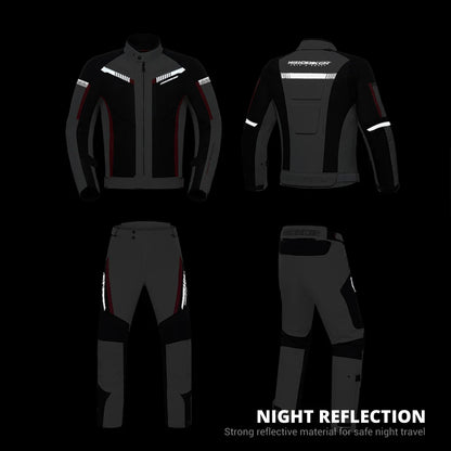 HEROBIKER Waterproof Motorcycle Jacket Man Racing Jacket Wearable Motorcycle Pants Moto Clothing With EVA Protection