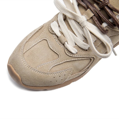 AIYUQI Women's Sneakers 2025 New Non-slip German Training Shoes For Women Flat Large-size Genuine Leather Running Female Shoes