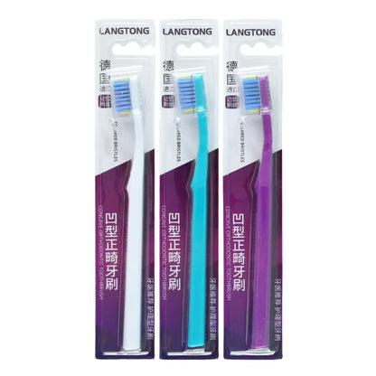 3PC Clean Orthodontic Braces Adult Orthodontic Toothbrushes Dental Tooth Brush Soft Bristle Toothbrush For Oral Health Care